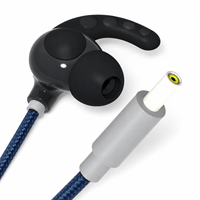 Câble de remplacement tressé de qualité médicale avec prise DC 2,35 mm pour stimulateur TaVNS du nerf vague et appareil de massage auriculaire