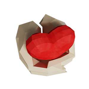 <span class=keywords><strong>Origami</strong></span> papier de soie artisanat papier <span class=keywords><strong>Origami</strong></span> 3d coeur mariage coeur mur Art géométrique bricolage papier Gadgets - Product Image 4