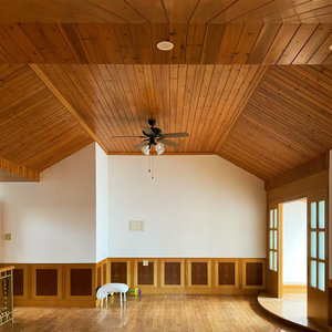 แผ่นไม้อัดไม้อัดที่มีพื้นผิวที่ชัดเจนทนต่อแมลงคาร์บอนปรับความร้อนสำหรับแผ่นผนังสน - Product Image 3