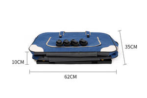 กระเป๋าเดินทางสำหรับสัตว์เลี้ยงแบบมีล้อ ยี่ห้อ Oxford Mesh ระบายอากาศได้ดี พกพาสะดวก ได้รับการรับรองจากสายการบิน พร้อมซิปปิด - Product Image 5