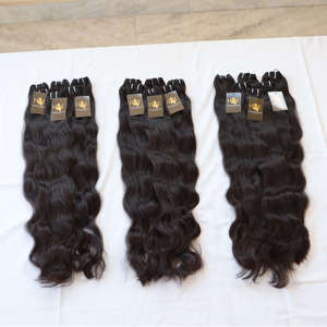 Paquetes de Cabello Humano Natural Ondulado Profundo Sin Procesar de Templo Indio al por Mayor de Fábrica - Product Image 2