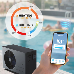 Calentador <span class=keywords><strong>de</strong></span> Agua para Piscina <span class=keywords><strong>de</strong></span> 7K y 30000 BTU para Piscinas Elevadas o Enterradas, Bomba <span class=keywords><strong>de</strong></span> Calor Eléctrica - Product Image 3