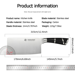 Sharp Stainless Steel Kitchen Cleaver <b>Knife</b> <b>Slicing</b> <b>Knife</b> for Cutting Meat and Vegetables OEM/ODM Wholesale - Product Image 4
