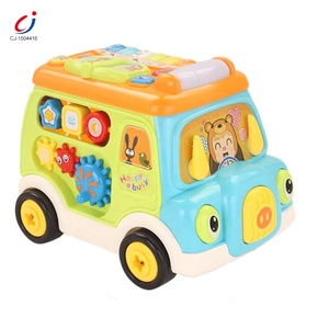 Autobús Escolar <span class=keywords><strong>de</strong></span> Juguete <span class=keywords><strong>de</strong></span> Plástico con Luz y Música para Niños - Product Image 1