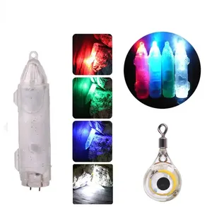 Drop Underwater Flashlight Bait Deep Fish Attracting Indicator Lure LED Fishing Octopus Soft Squid Lure Light Night Fishing Tool