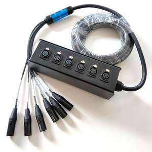 <span class=keywords><strong>Cable</strong></span> de audio DMX de 6 canales ABCCABLS, tipo serpiente de PVC, <span class=keywords><strong>caja</strong></span> de conexiones <span class=keywords><strong>para</strong></span> escenario, conectores macho y hembra, mezclador, micrófono - Product Image 3