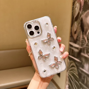 Custodia per telefono con fiocco in stile coreano per <span class=keywords><strong>iphone</strong></span> 16 Pro Max donna cuore fiore strass <span class=keywords><strong>Cover</strong></span> alla moda per 17 Pro Max 15 Plus 14 <span class=keywords><strong>13</strong></span> - Product Image 4