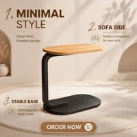 Table basse, table de chevet, mini table d'appoint, table d'angle mobile en panneau métallique industriel moderne avec rangement pour appartement, salon, hôpital