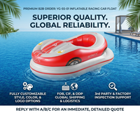 Tapis flottant gonflable épais en PVC pour adultes, usage piscine et plage, 1 pièce