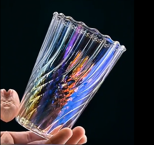 <span class=keywords><strong>Verre</strong></span> Highball personnalisé empilable à double paroi, sans BPA, couleur arc-en-ciel, fait main, en borosilicate haute résistance, résistant à la chaleur, compatible <span class=keywords><strong>micro</strong></span>-ondes - Product Image 2