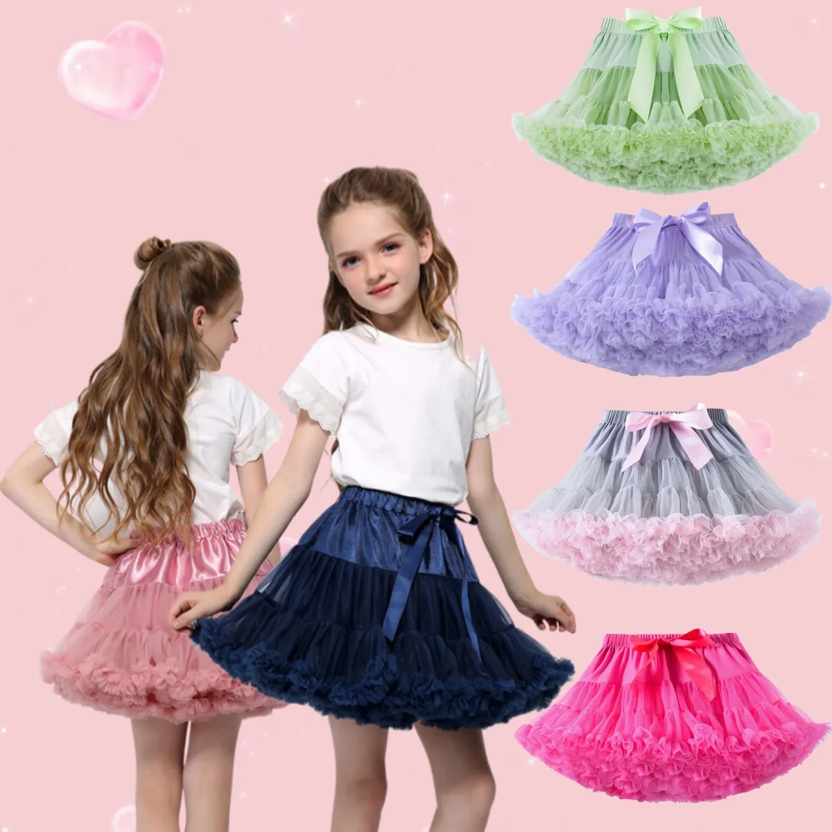 Bebek kız tankı etekler yeni stiller ebeveyn-çocuk eşleştirme giyim çocuklar parti moda elbise tutu elbiseler kızlar için