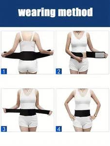 Ceinture lombaire auto-chauffante réglable pour soulager les douleurs lombaires – Soutien dorsal massant pour hommes et femmes - Product Image 5