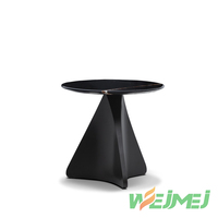 Table basse ronde en pierre frittée WEIMEI pour la maison, le bureau, la villa ou l'appartement, idéale comme table d'appoint pour le salon