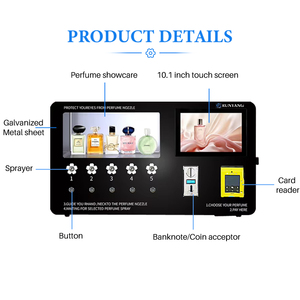 Distributeur de <span class=keywords><strong>parfum</strong></span> mural RUNYANG avec lecteur de carte, intégration cloud, couleur personnalisable, options de paiement multiples - Product Image 2
