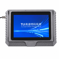 Imprimante jet d'encre TIJ haute vitesse multi-têtes Yaomatec Linux 7 pouces pour l'impression de codes-barres, codes QR et dates sur cartons et sacs plastiques