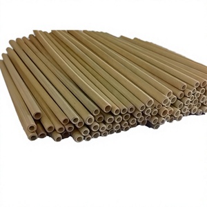 Pailles en bambou jetables écologiques personnalisées avec logo, biodégradables, en fibres naturelles, 6*197mm, pour usage en restaurant - Product Image 4