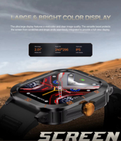 Reloj Inteligente C50 Pro con Pantalla Grande de 2.19 Pulgadas, BT5.4, Larga Duración de Batería, Monitor de Actividad Física Multideportivo, Pulsera Inteligente para Exteriores, Precio Económico