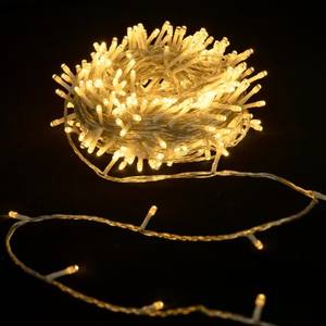 Ghirlanda di luci LED 15m, batterie 3AA, luce bianca calda; ideale per decorazioni in feste, interni ed esterni. - Product Image 1