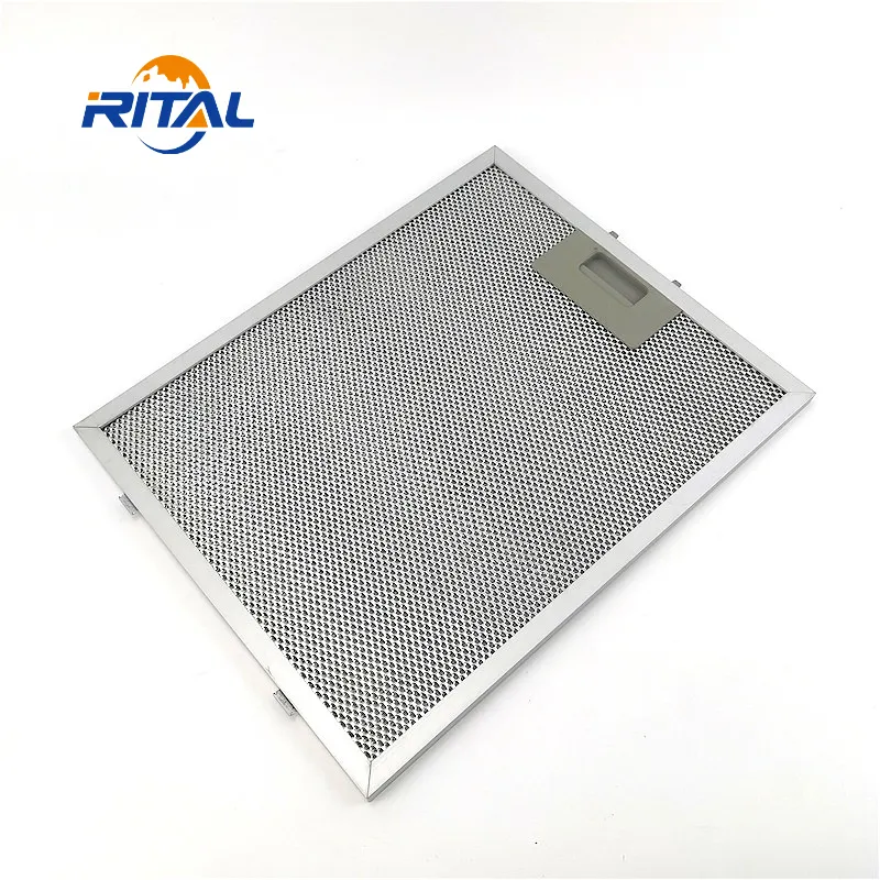 Exhaust Range Hood Parts Replacement Filter Kitchen Cooker Hood Filter Aluminum Mesh Grease Filter