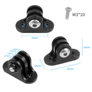 Action Cam Mount Metal Quick Release <b>Adapter</b> For GoPro 13 Garmin Bike Computer 20-22mm D3.2 M5-0.8 - Product Image 4
