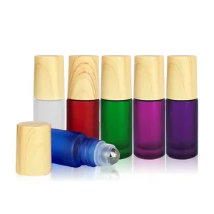 Market Most Popular Glass Attar Roller Bottle Tube Shape Smooth Roll On Ball For Skincare Serum Eye Essence Perfume Pack5ml 10ml