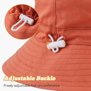 Chapeau Bob en Toile de Coton à Carreaux Bleus à Large Bord, Protection Solaire, Décontracté, pour Bébé, Idéal pour les Voyages et la Plage - Product Image 4