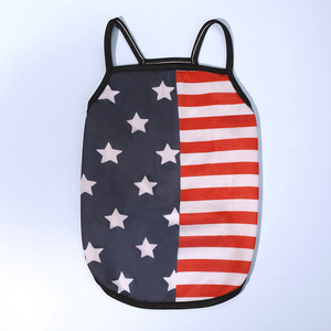Independence Day USA Flag <b>Print</b> Dog Tank Top American Stars Stripes Puppy Shirts Summer Breathable Pet Vest - Product Image 4