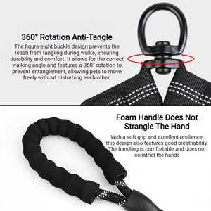 Nuovo Guinzaglio Retrattile per Due Cani 2026, 13 Colori, Anti-Groviglio, Estensibile, Riflettente in Nylon, per Ingrosso - Product Image 5