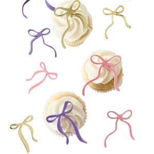 Decoraciones de cupcakes con lazo acrílico de miel y dulzura para cumpleaños, San Valentín, Día de la Madre, suministros para decoración de pasteles - Product Image 5
