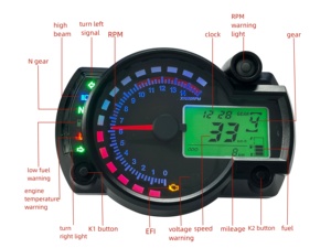 Cuentakilómetros Universal de Motocicleta Digital para Koso Rx2n <span class=keywords><strong>Benelli</strong></span> 600 Aprilia Gpr <span class=keywords><strong>150</strong></span> <span class=keywords><strong>Benelli</strong></span> - Product Image 3