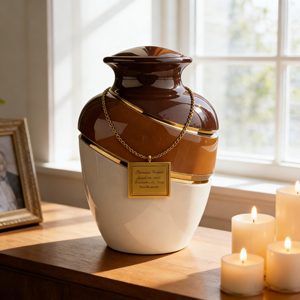 Роскошная прочная металлическая урна в европейском/американском стиле для взрослых и домашних животных, для праха людей и животных, с возможностью индивидуальной гравировки - Product Image 2