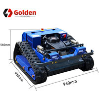 Harga Mesin Pemotong Rumput Robot Pintar Otomatis Mini Industri dengan Kontrol Jarak Jauh dan Sistem Crawler