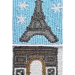 Sac à bandoulière perlé Paris fait main, style français, sac à main tendance pour soirées, événements et collections de cadeaux - Product Image 6