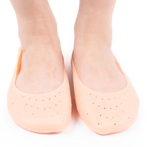 Chaussette en gel de silicone pour protection des pieds, soulagement de la douleur, prévention des crevasses, hydratation et élimination des peaux mortes, avec trou, outil de soin des pieds - Product Image 4