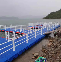 Plateforme flottante modulaire résistante aux intempéries en HDPE, ponton portable pour jet ski, système de quai commercial pour bateaux, certifié IALA, Botai BT