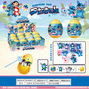 Stitch K-pop <span class=keywords><strong>LOL</strong></span> Kuromi œuf déformé boîte mystère boule surprise pendentif poupée porte-clés dessin animé jouets mignons faits main pour enfants cadeaux - Product Image 3