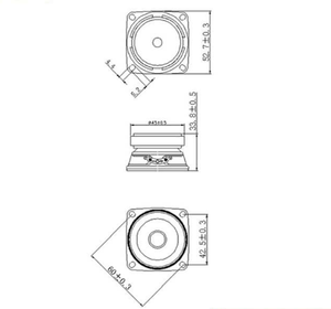 <span class=keywords><strong>Mini</strong></span> 53*53mm 4 ohm 5W Hi-Fi Loa tần số đầy đủ cho hệ thống PA - Product Image 3