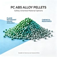 Granulés PC/ABS modifiés de qualité injection, antistatiques permanents, UL94, 1,5 mm, V0, haute fluidité, stabilité dimensionnelle, résistance aux chocs