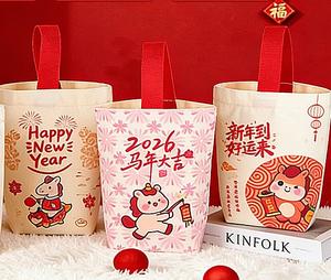 Bolsas de Compras de Lona de Algodón con Logotipo Personalizado, Plegables, para Almacenamiento de Comestibles, Regalos, Joyería, con Cierre de Cordón, Diseño de Dibujos Animados Impresos - Product Image 3