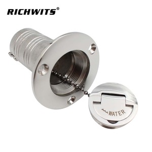ฝาปิดถังน้ำมันเชื้อเพลิงแบบพลิกขึ้นได้ RICHWITS ทำจากสแตนเลส สำหรับเรือยอชท์และรถบ้าน พร้อมโซ่ขนาด 38 มม. - Product Image 4