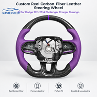 Maßgefertigtes Echtcarbon-Leder-Lenkrad für Dodge Charger Challenger Durango