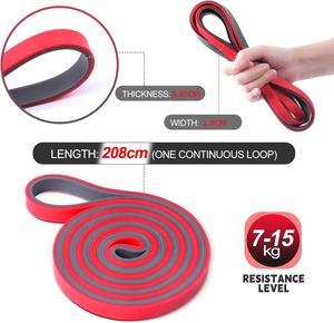 Bandes d'assistance pour tractions bicolores, 5 niveaux de résistance en TPE, pour l'entraînement, bandes d'exercice pour tractions pour hommes et femmes à la salle de sport - Product Image 3