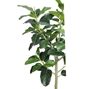OH ARTS - Bonsái Artificial Grande de Ficus Lyrata, Plástico con Certificación UV, Césped Artificial para Exteriores, Diseño Tropical para Bodas y Hoteles - Product Image 3