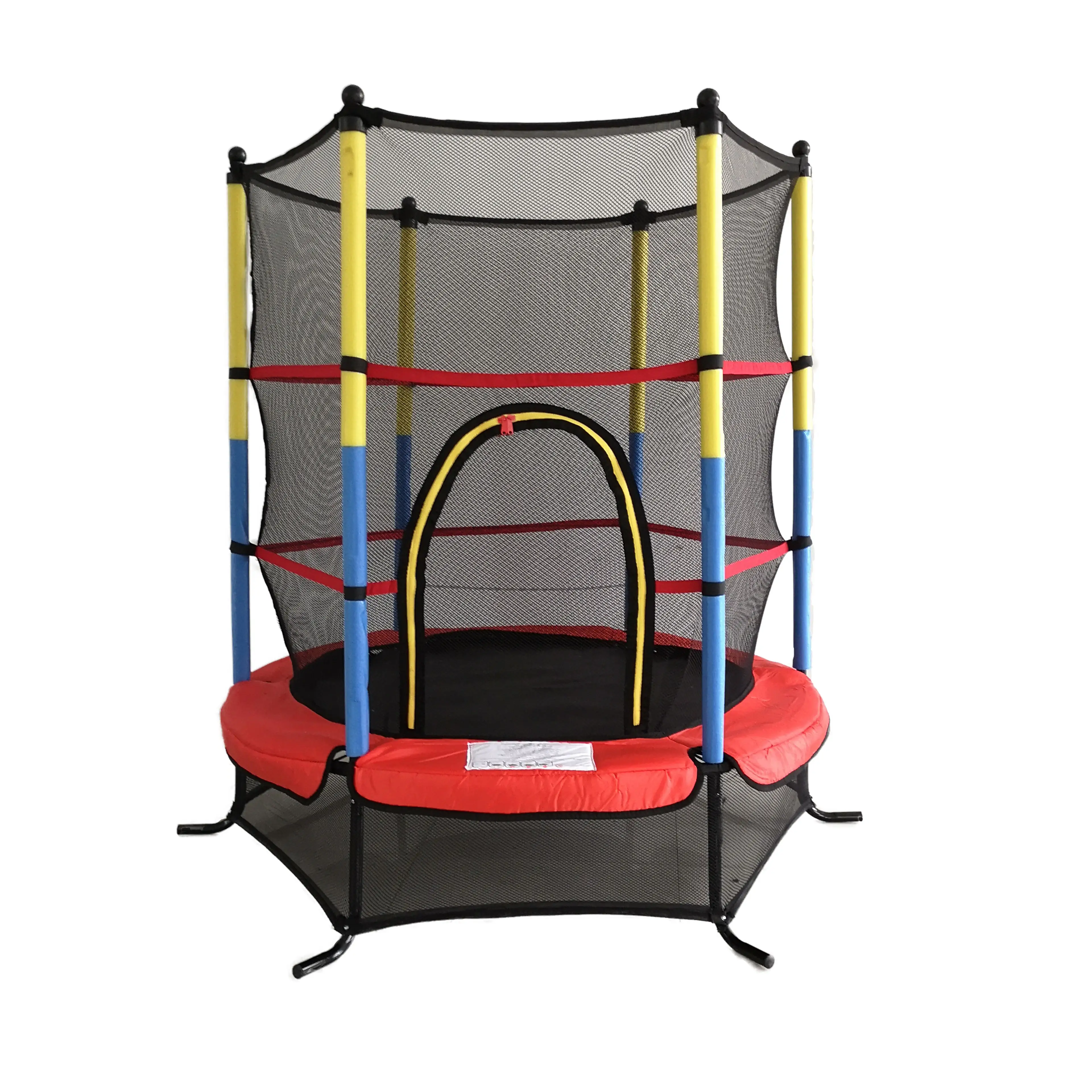 Kinderen Indoor Trampoline Jumper 140 Cm Rand Cover Gewatteerde Polen, Rubber Touw Schorsing Veiligheid Netto