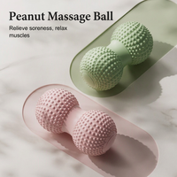Balle de massage aux points de pression en forme d'arachide pour la relaxation musculaire, le yoga et l'acupression des pieds, du dos, des hanches et des jambes - Direct Usine