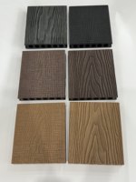 Tarima de Madera Plástica Compuesta (WPC) de Alta Calidad para Terraza y Balcón, con Revestimiento Impermeable y Relieve 3D