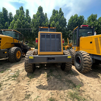 Niveleuse à roues robuste de 17 tonnes avec moteur Cummins, haute efficacité, rayon de braquage court, engin de construction routière