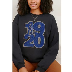 Venta al por mayor <span class=keywords><strong>de</strong></span> transferencias <span class=keywords><strong>de</strong></span> diamantes <span class=keywords><strong>de</strong></span> imitación termoadhesivas personalizadas con letras griegas Zeta Phi Beta 1920, cristales brillantes Zeta 1920, recién llegadas. - Product Image 6