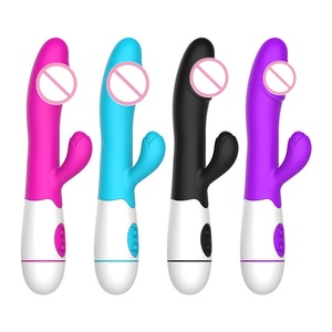 Vibrador de Conejo de Silicona de Doble Cabeza para Mujeres, Juguete Sexual para Adultos, Varita Mágica, Masajeador de Clítoris para Mujeres - Product Image 1