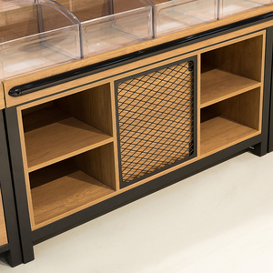 Thiết Kế Mới Bằng Gỗ Kệ Số Lượng Lớn Thực Phẩm Snack Container Bảng Cho Siêu Thị Và Snack Cửa Hàng Hiển Thị Snack Giá - Product Image 4